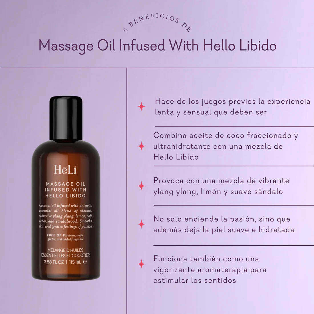 HeLi - Hello Libido Infused Massage Oil