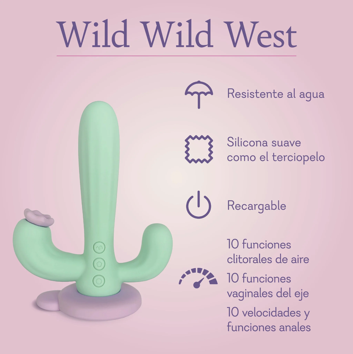 Wild Wild West (Vibrador Triple Acción)