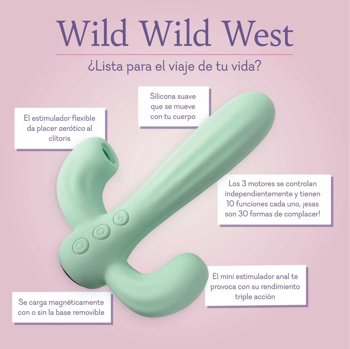 Wild Wild West (Vibrador Triple Acción)