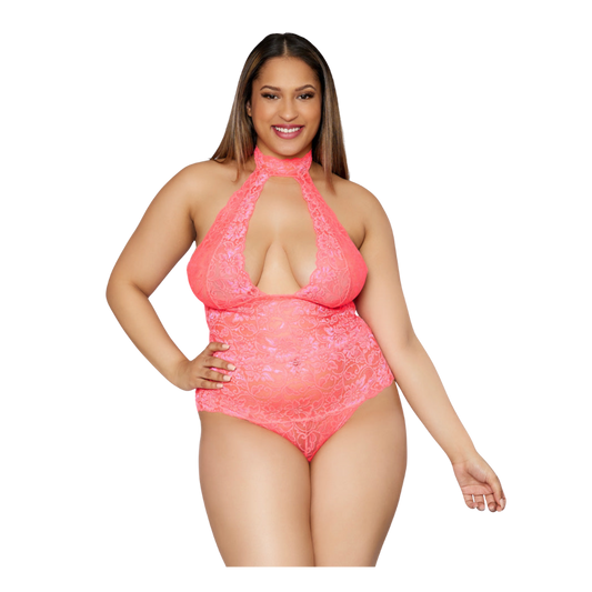 Collared Lace Bodysuit